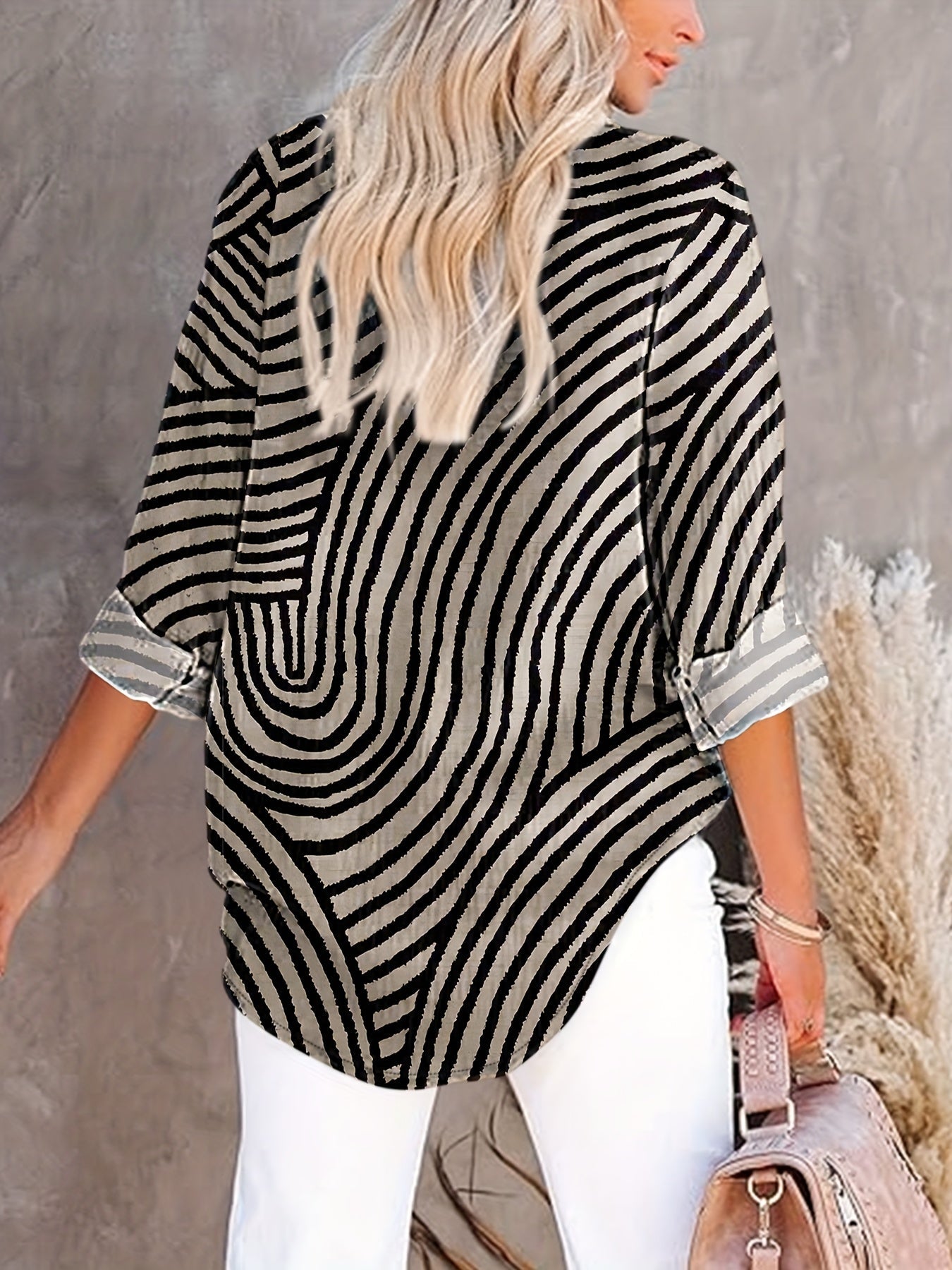 Oriana | Stylish Striped Blouse