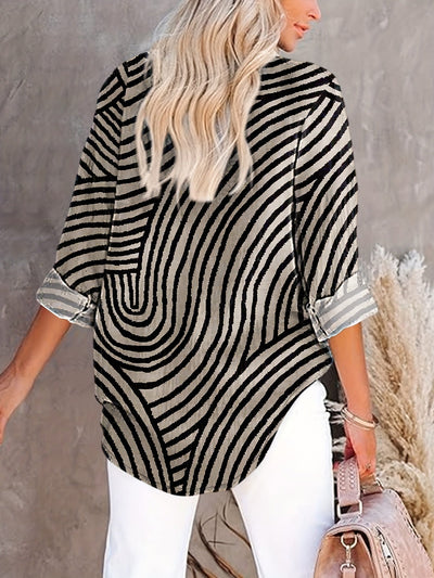 Oriana | Stylish Striped Blouse