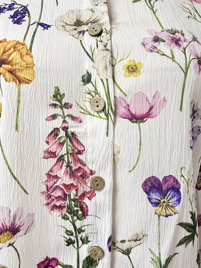 Xylia | Chic Floral Vintage Blouse