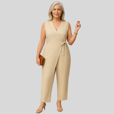 Estela | Elegancki kombinezon kopertowy