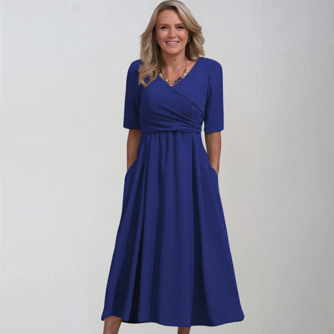 Petra | Stylowe midi sukienki z kieszeniami