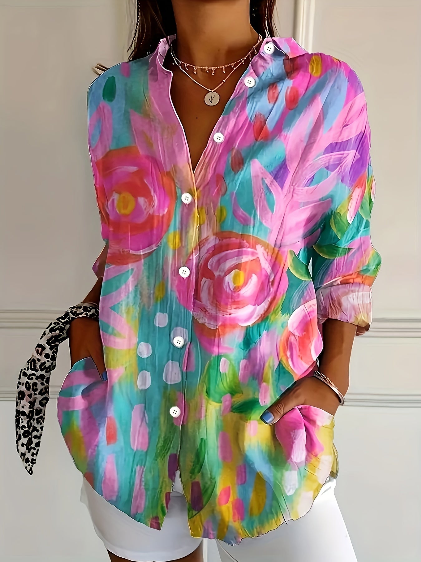 Xara | Colorful Vintage Blouse