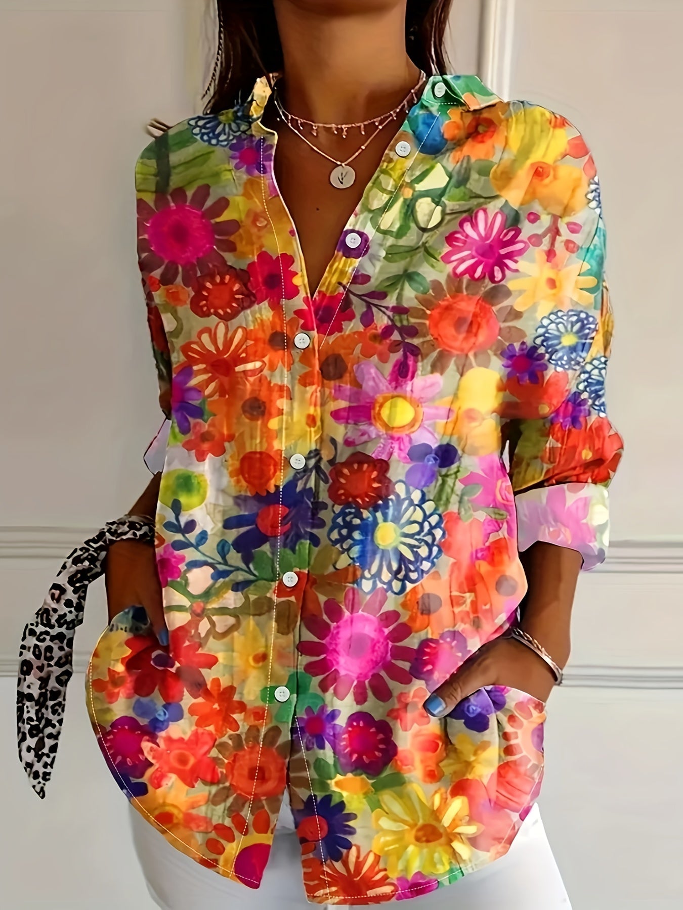 Olyssa | Casual Floral Blouse