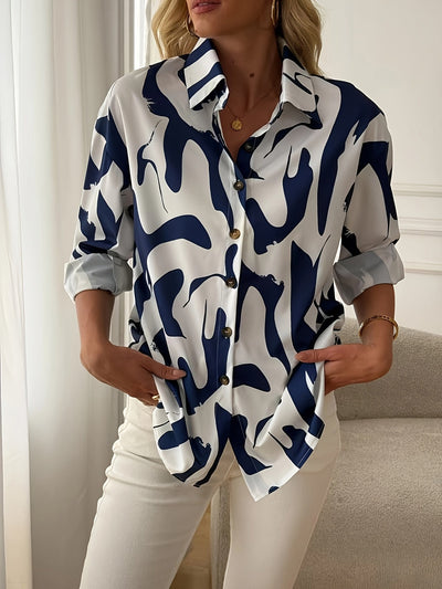 Yvonne | Chic Patterned Blouse