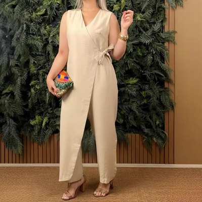 Estela | Elegancki kombinezon kopertowy