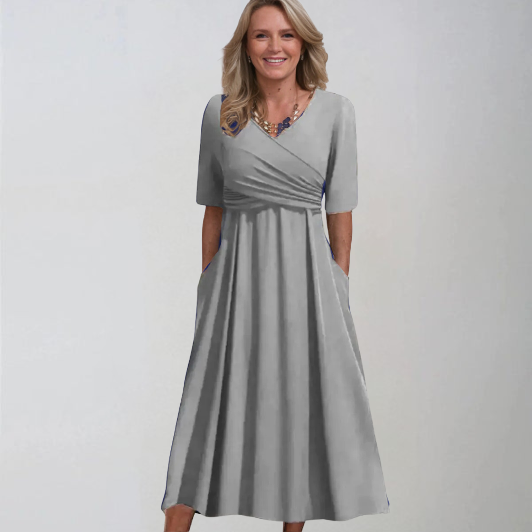 Petra | Stylowe midi sukienki z kieszeniami