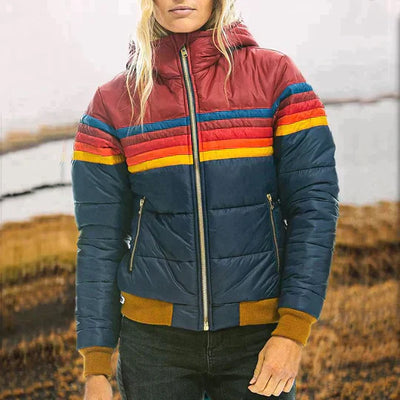 Ines - Retro-Jacke mit Fellmütze