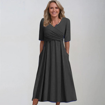 Petra | Stylowe midi sukienki z kieszeniami