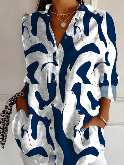 Yvonne | Chic Patterned Blouse