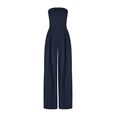 Apolenka | Elegancki kombinezon bez ramiączek