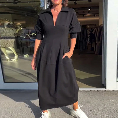 Karolin | Wygodna długa sukienka