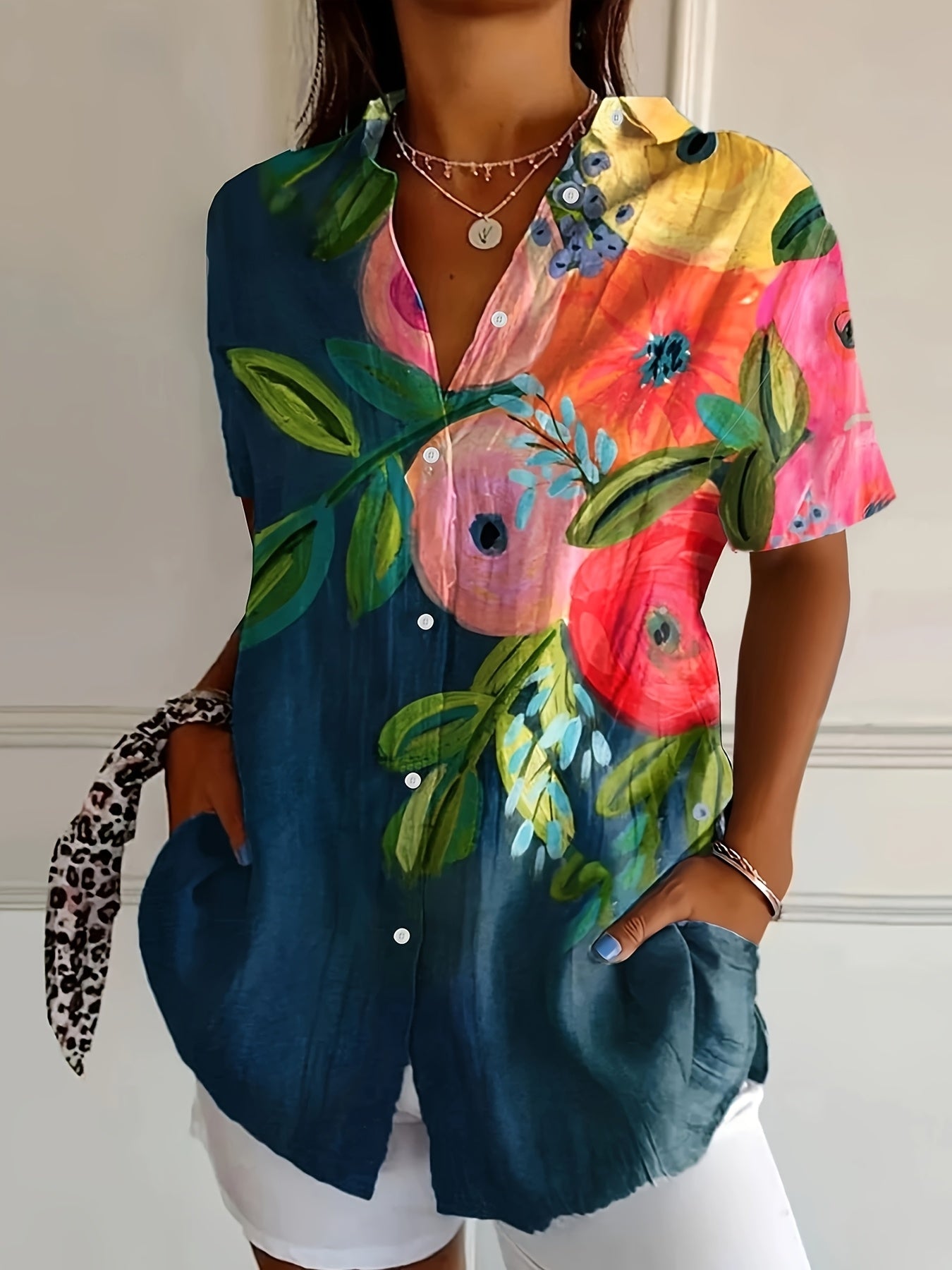 Xochi | Lightweight Floral Blouse