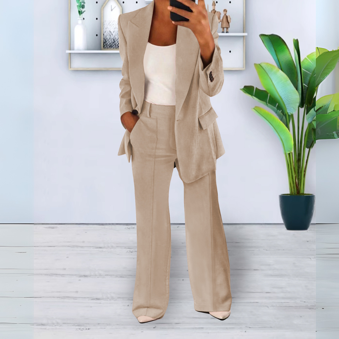 Zora | Stylowy i wygodny zestaw żakietu i spodni