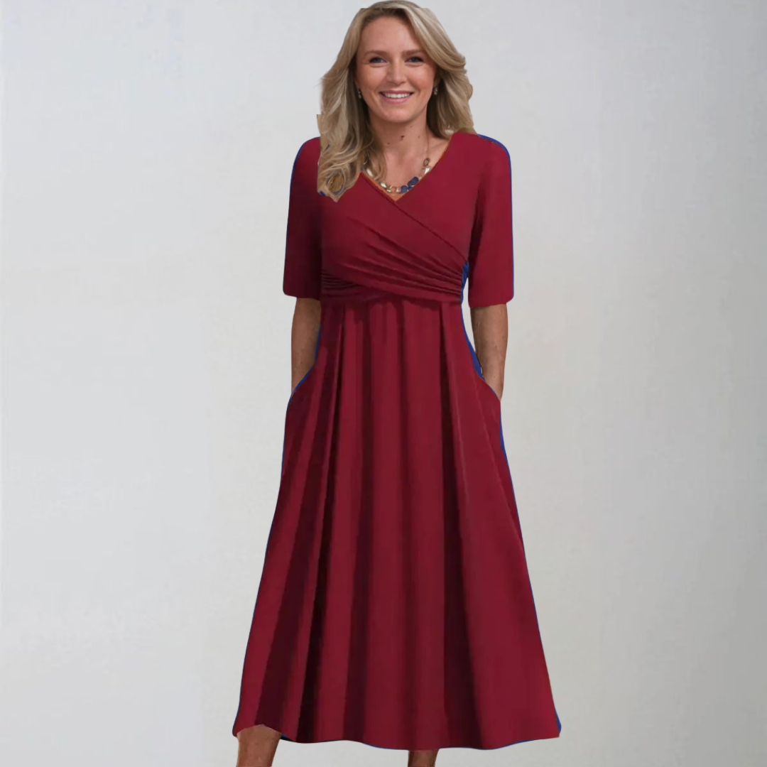 Petra | Stylowe midi sukienki z kieszeniami