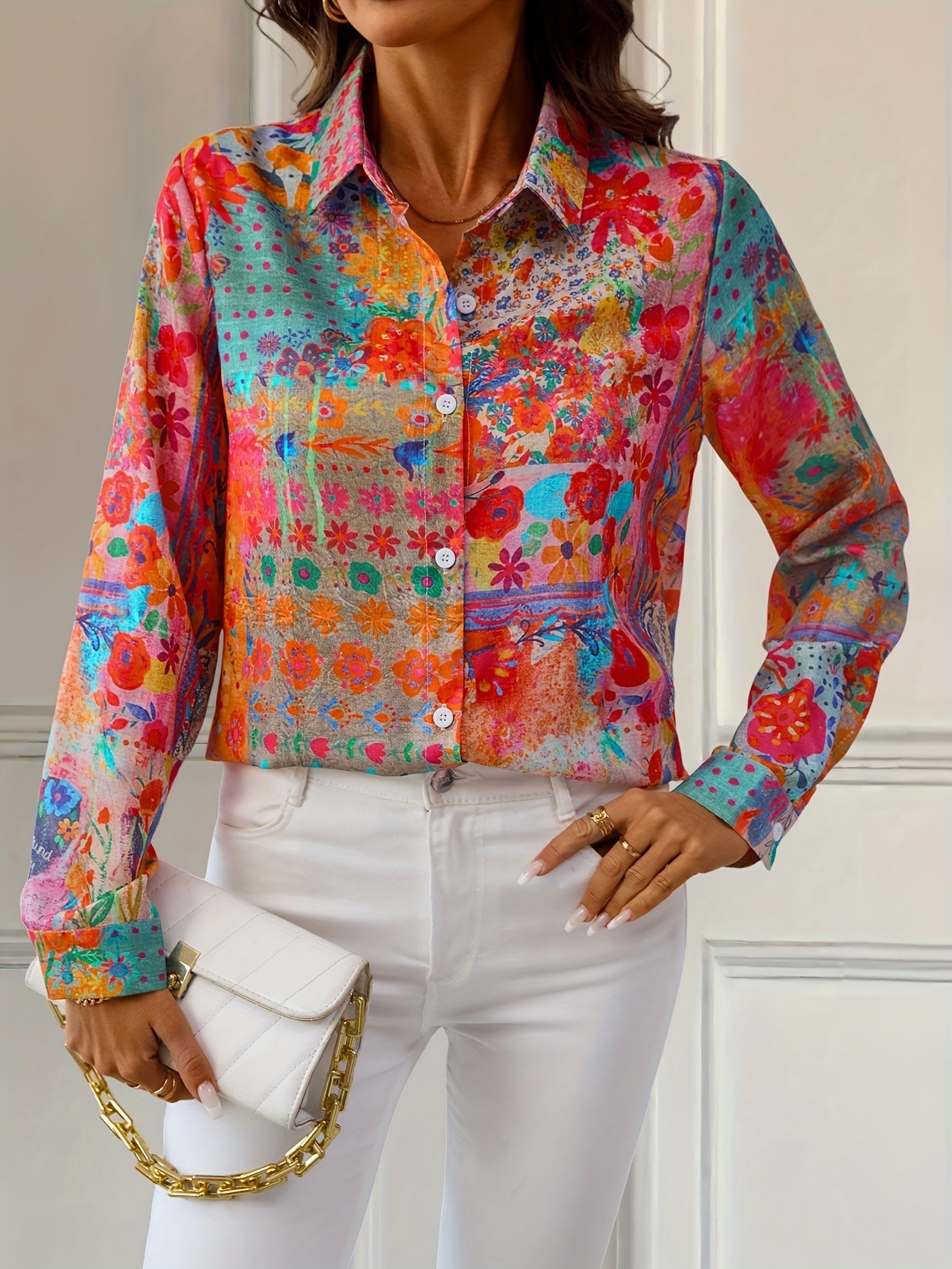 Odessa | Vibrant Print Casual Blouse