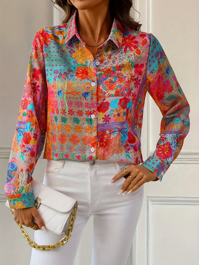 Odessa | Vibrant Print Casual Blouse