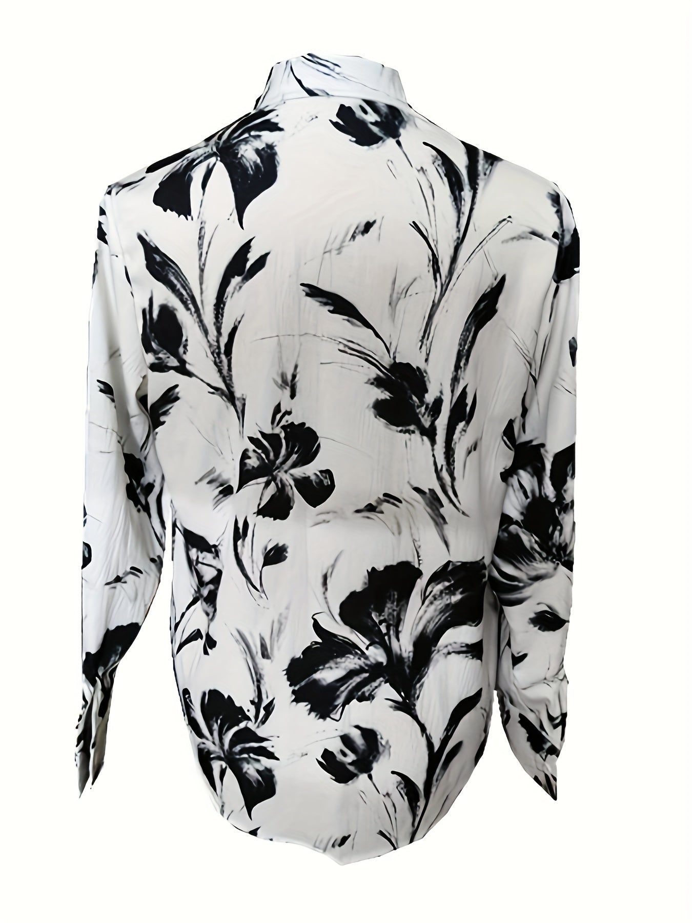 Zaina | Stylish Floral Button-Down Blouse