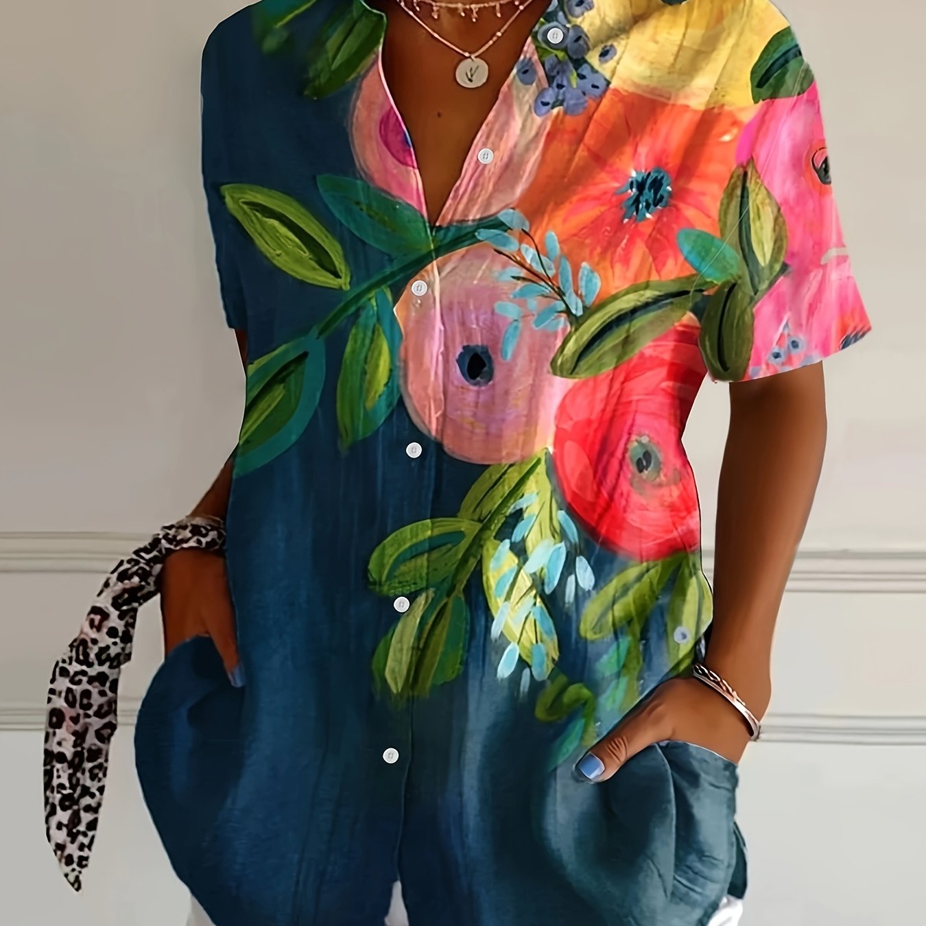 Xochi | Lightweight Floral Blouse