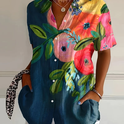 Xochi | Lightweight Floral Blouse