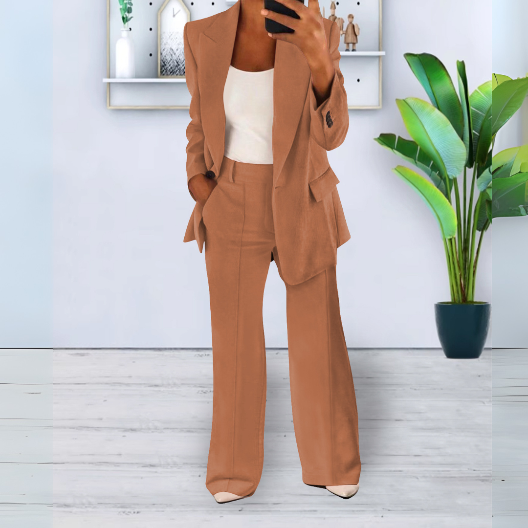 Zora | Stylowy i wygodny zestaw żakietu i spodni