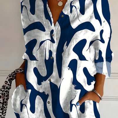 Yvonne | Chic Patterned Blouse