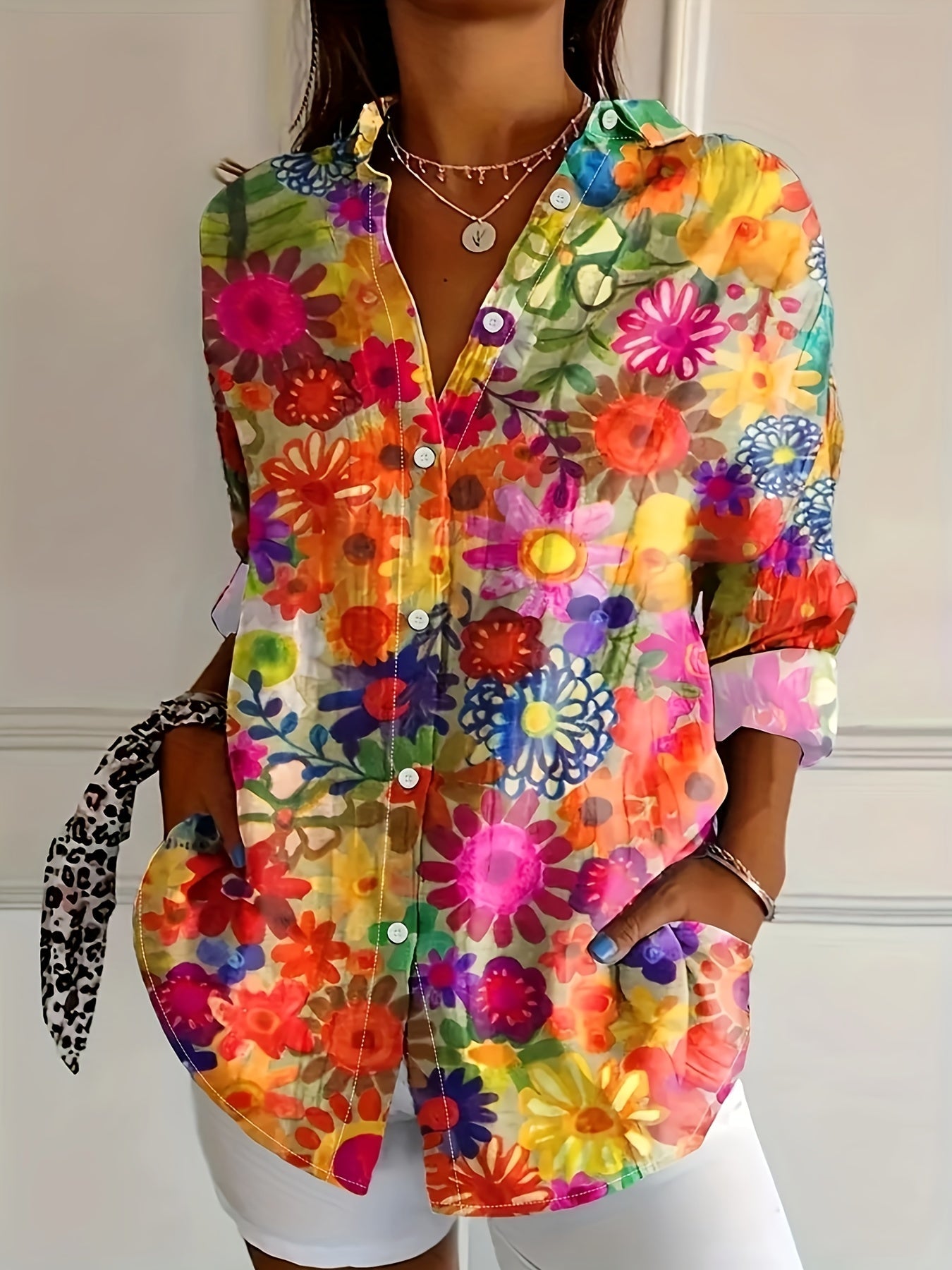 Olyssa | Casual Floral Blouse