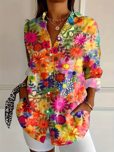 Olyssa | Casual Floral Blouse