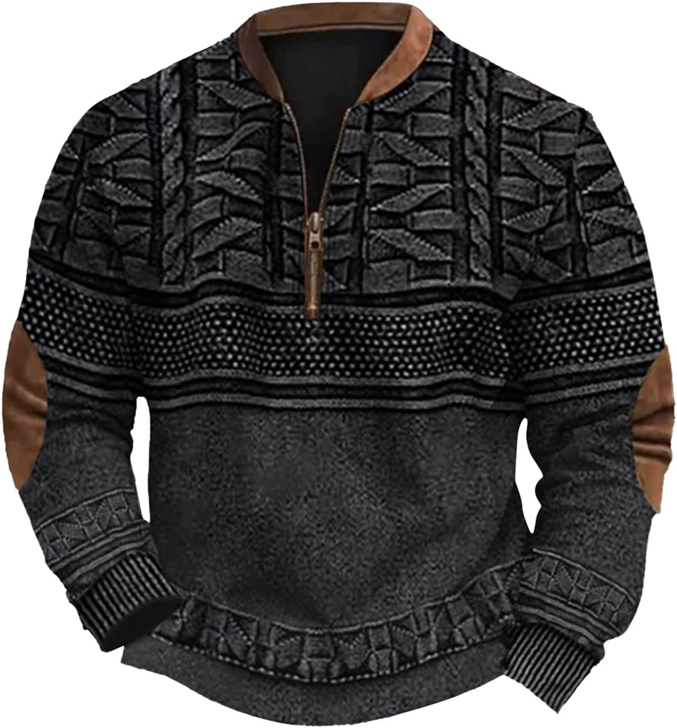 Heren sweatshirts met lange mouwen, hoodies met kwartrits, coltruien en corduroy sweatshirts voor de herfst