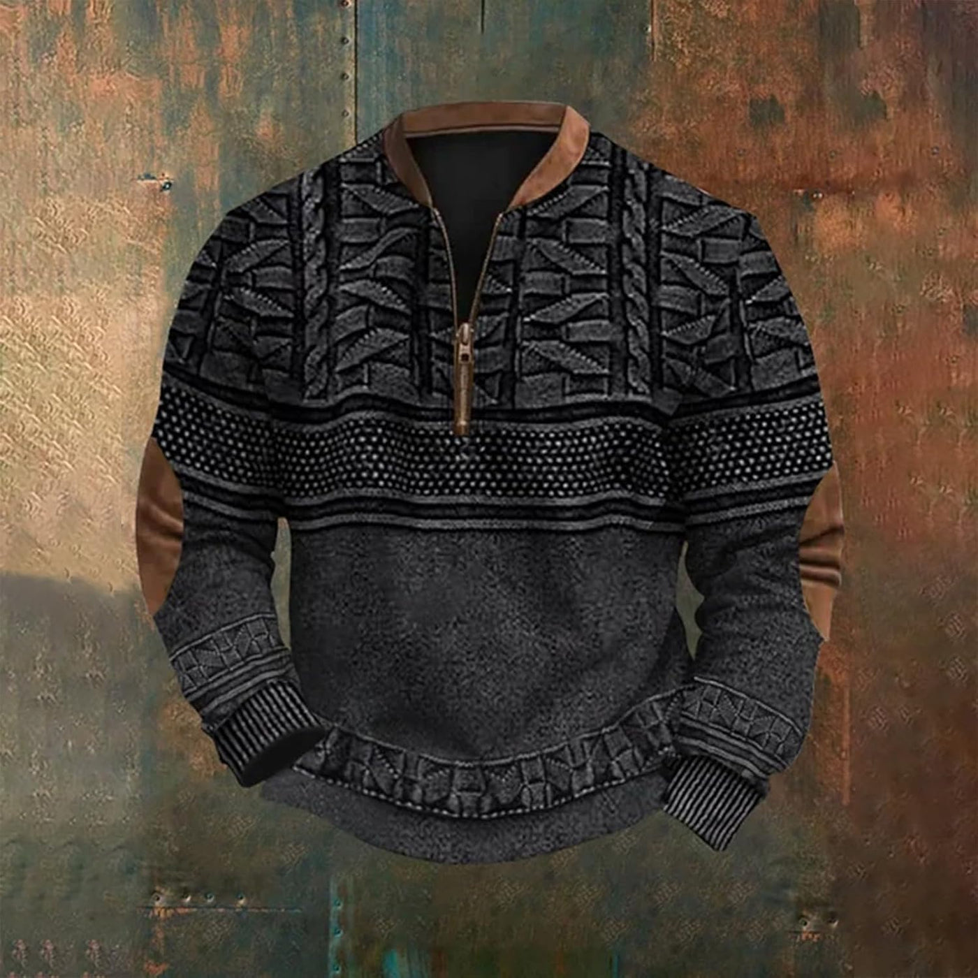 Heren sweatshirts met lange mouwen, hoodies met kwartrits, coltruien en corduroy sweatshirts voor de herfst