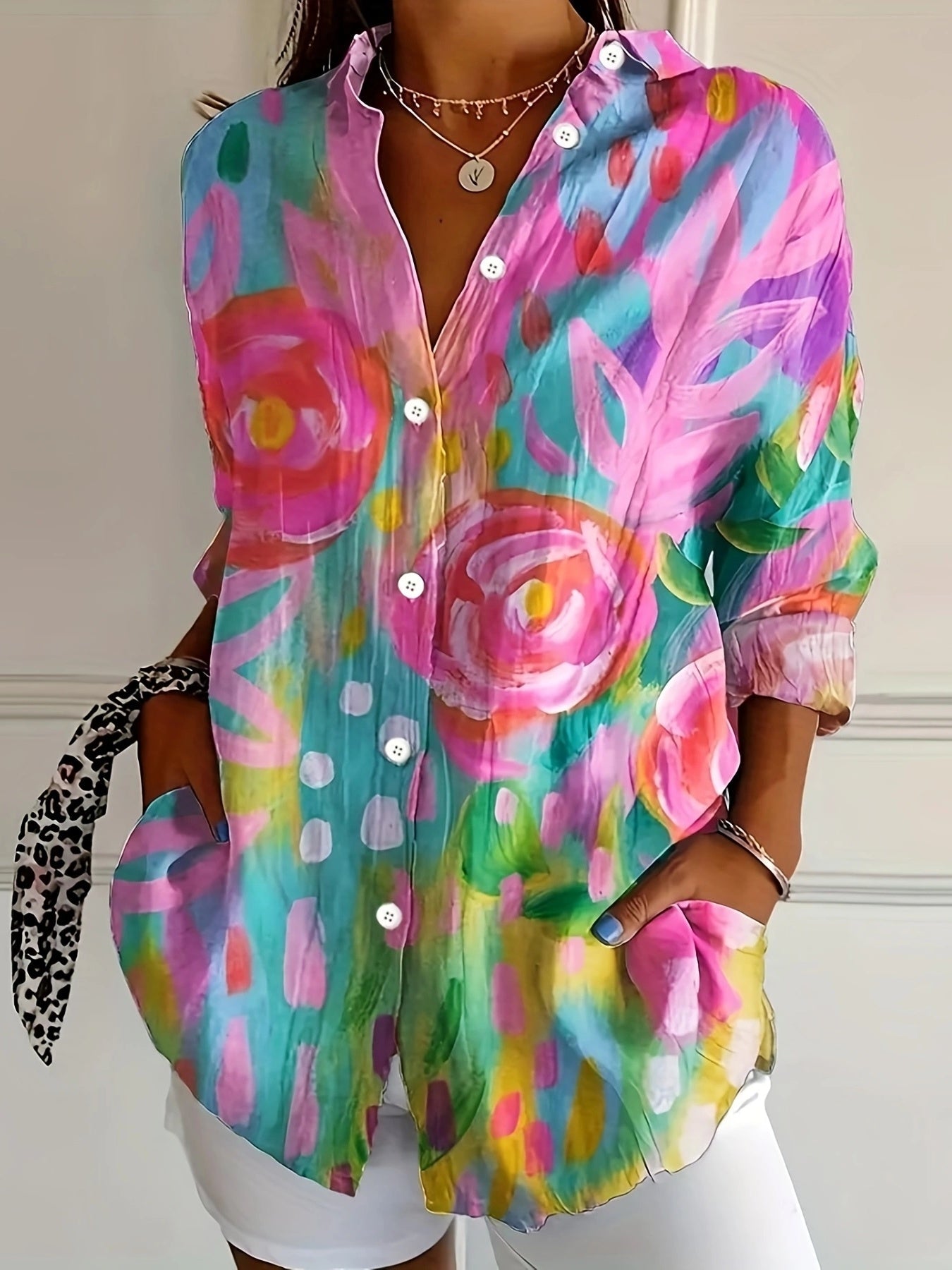 Xara | Colorful Vintage Blouse