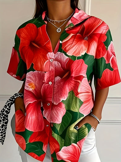 Sena | Cozy Floral French Blouse