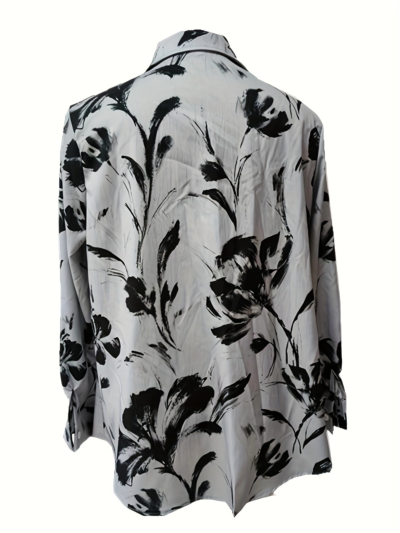 Zaina | Stylish Floral Button-Down Blouse