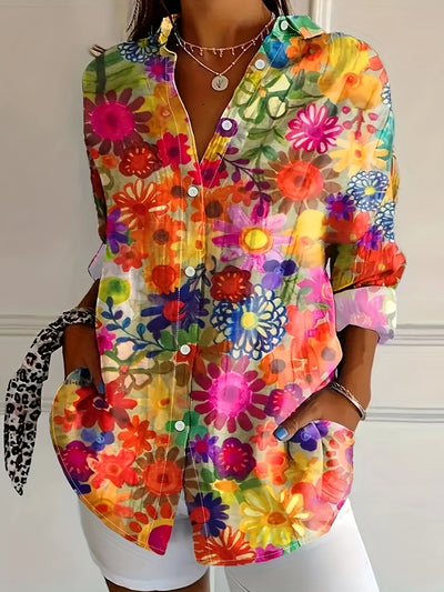 Olyssa | Casual Floral Blouse