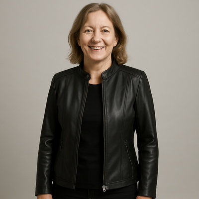 Ludmila | Elegancka skórzana kurtka