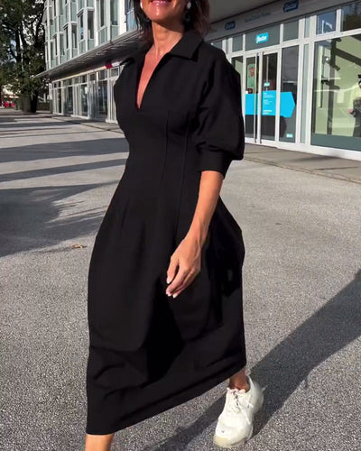 Karolin | Wygodna długa sukienka