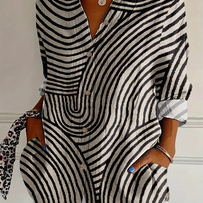 Oriana | Stylish Striped Blouse