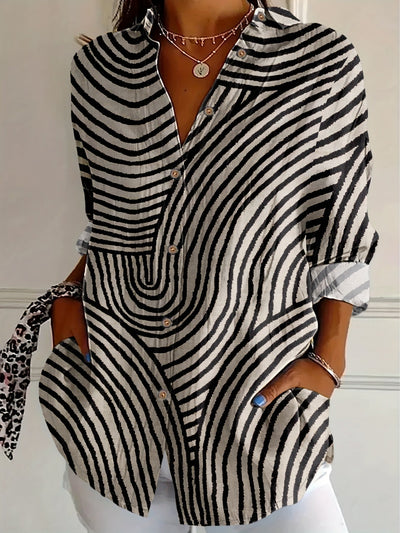 Oriana | Stylish Striped Blouse