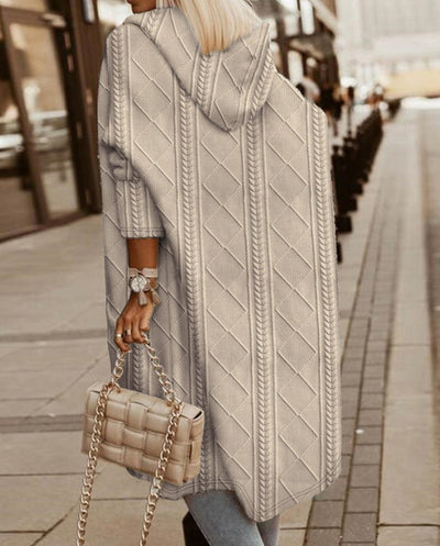 Mona Lisa - Langer Cardigan mit Kapuze