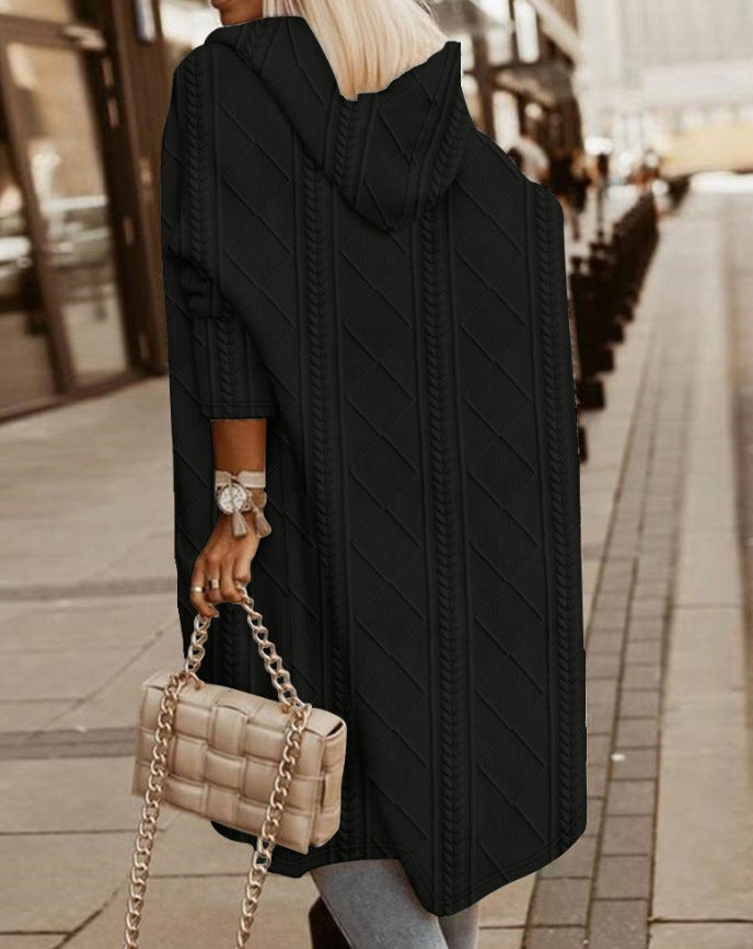 Mona Lisa - Langer Cardigan mit Kapuze