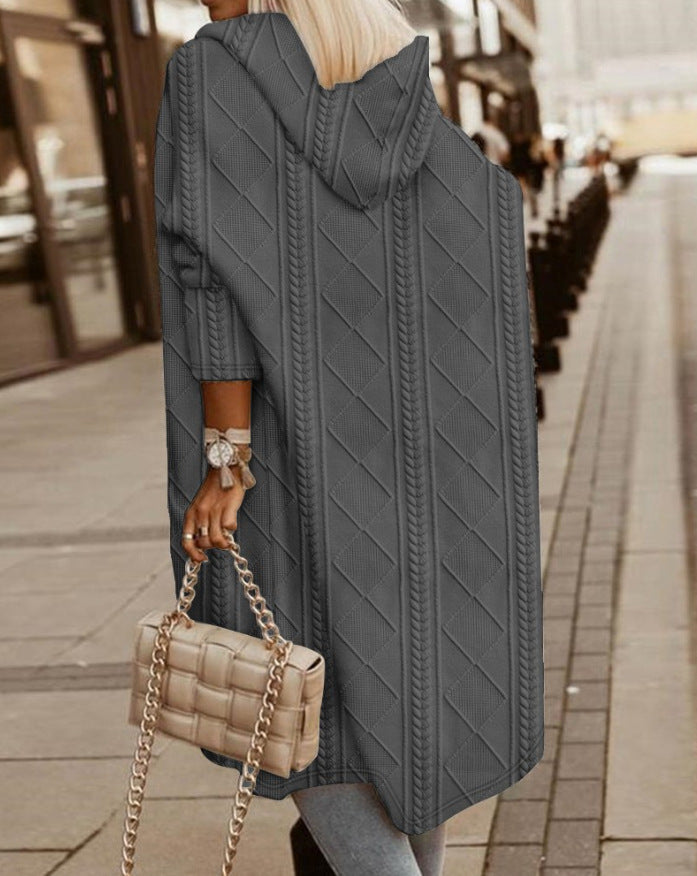 Mona Lisa - Langer Cardigan mit Kapuze