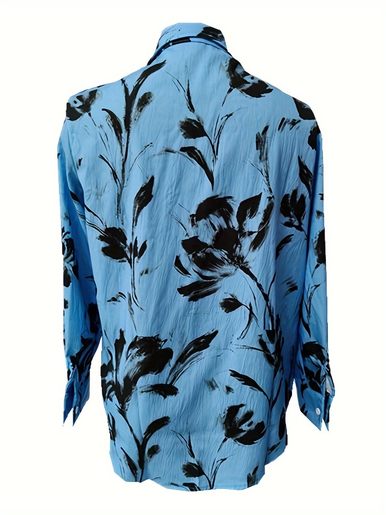 Zaina | Stylish Floral Button-Down Blouse